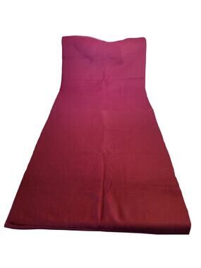 Burgundy Red Fleece Fabric 62 x 25" Soft Warm Material for Craft Sewing Remnant